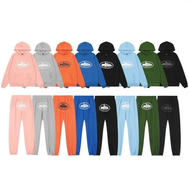 Corteiz Devil Island Hoodie Street Hip Hop Skate Sport Set Casual Fleece Sweatpants Fashion Trendy (8)